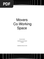 Movers Co-Working Space: by Iann Acutina Submitted To: Prof. Manuel Ocampo