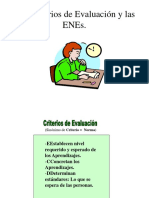 Criterios de Evaluación