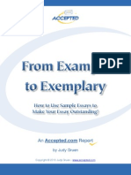 Example To Exemplary Essays