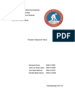 Informe Sobre La Maquina de Turing en Java PDF