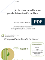 Curva de Calibración % de Fibra V2