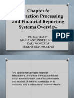 Transaction Processing and Financial Reporting Systems Overview