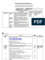 Planificación de Sesión de Aprendizaje N°2 Primero de Secundaria (Porcentajes) Semana Del 18 Al 22 de Marzo