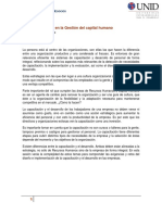 Capacitación y Desarrollo en La Gestion Del Capital Humano