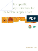 Commodity Specific Food Safety Guidelines For The Melon Supply Chain