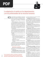 La Adaptación Al Cambio en Departamentos y Profesionales de Recursos Humanos - Juan Luis Garrigós