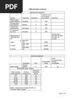 CAM Calculation Numerical: Page 1 of 2