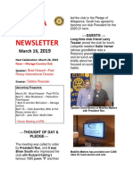 Moraga Rotary Newsletter March 19 2019