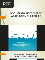 Documento Individual de Adaptación Curricular