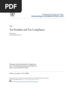 Tax Penalties and Tax Compliance: Scholarship at GEORGETOWN LAW