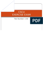 Cscu Exercise Exam PDF