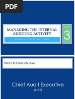 Managing The Internal Auditing Activity