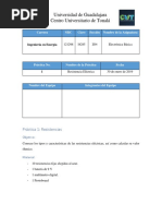 Práctica 1 - Resistencia Eléctrica