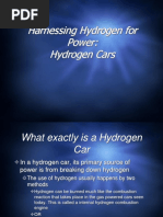 Harnessing Hydrogen For Power: Hydrogen Cars