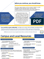 Shu Mandated Reporting Disclaimer