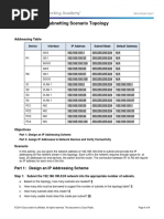 9.1.4.6 Packet Tracer - Subnetting Scenario 1 Instructions IG
