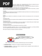 Definicion de La Materia para Segundo de Secundaria