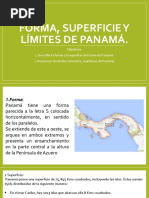 Forma, Superficie y Límites de Panamá Tema 2