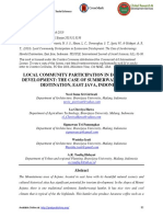 Local Community Participation in Ecotourism Development: The Case of Sumberwangi Hamlet Destination, East Java, Indonesia