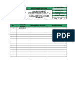 Calculo Formación de Hidratos