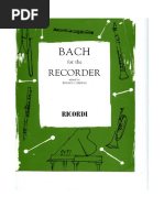 Bach - Cello Solo - Suites For Recorder Flauto Dolce