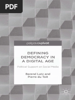 LIVRO - Defining Democracy in A Digital Age Political Support On Social Media PDF