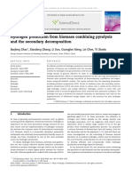 Hydrogen Production From Biomass Combining Pyrolysis and The Secondary Decomposition