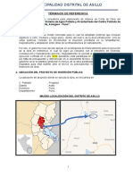 TDR Informe de Corte de Obra Contrata