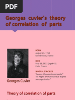 Georges Cuvier's Theory of Correlation of Parts