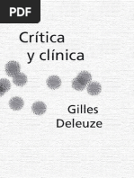 Deleuze, Gilles - Critica y Clinica PDF