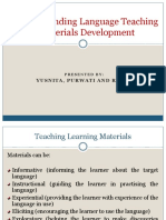 Understanding Language Teaching Materials Development: Yusnita, Purwati and Ratna