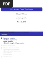 HV Transformer Construction