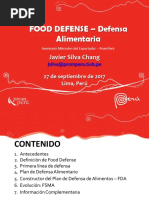 Food Defense - Defensa Alimentaria Seminario Miércoles Del Exportador - PromPerú