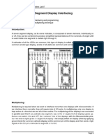 Lab No. 5 Seven Segment Display Interfacing: Objectives