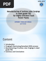 Manufacturing of FB2 Material For Rotor