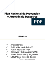 Plan Nacional de Prevención y Atención de Desastres