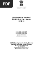 Brief Industrial Profile of Tiruchirappali District 2015-16