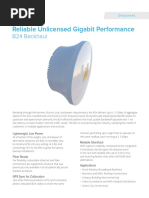 Reliable Unlicensed Gigabit Performance: B24 Backhaul