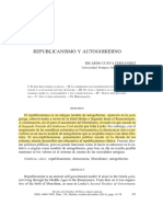 Republicanismo y Autogobierno