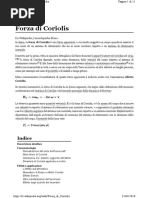 Forza Di Coriolis