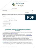 Pencom - Visual Basic For Application Serial Port Software Example