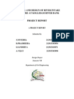 Planning and Design of River Intake Structure at Kollidam River Bank