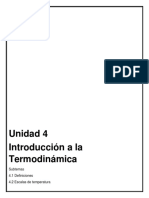 Unidad 4 Introduccion A La Termodinamica