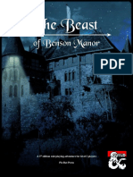 The Beast of Benson Manor