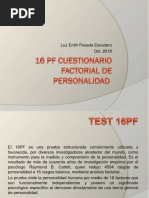 16 PF Cuestionario Factorial de Personalidad