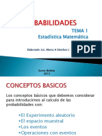 Tema 1 Estadistica Matematica PROBABILIDADES PDF