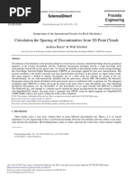 Calculation The Spacing of Discontinuities From 3D Point Clouds