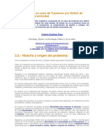 Tratamiento de Un Caso de Trastorno Por Déficit de Atención e Hiperactividad