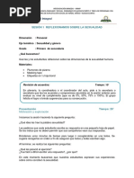 Sesión 1 Reflexionamos Sobre La Sexualidad