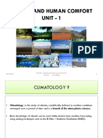 Climate and Human Comfort Unit - 1: 8/21/2013 1 AR2204 - Climate and Built Up Environment, 3rd Sem by Ar - Balaji